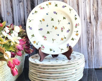 Vintage Farberware Fine China Dessert Plate / Salad Plate  -  Set of 5