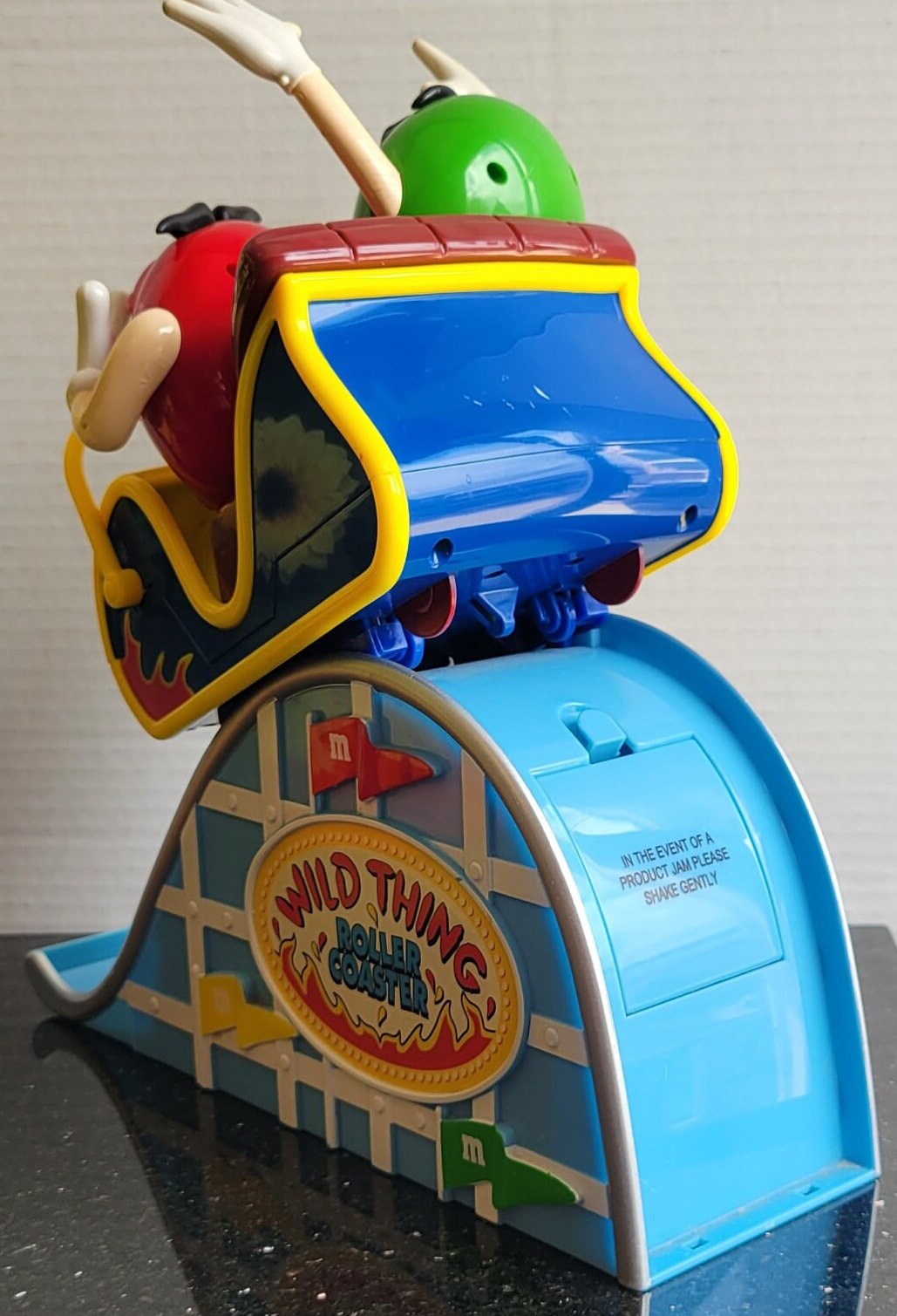 Vintage M & M Wild Thing Roller Coaster Candy Dispenser (sold