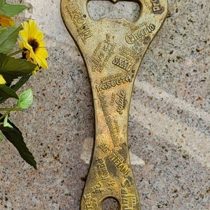 Vintage Bartender Bottle Opener - 9.5&quot;L