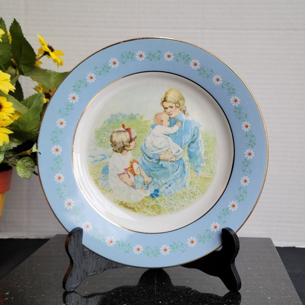 Avon Special Edition Commemorative Plate "Tenderness" - 9.25"D