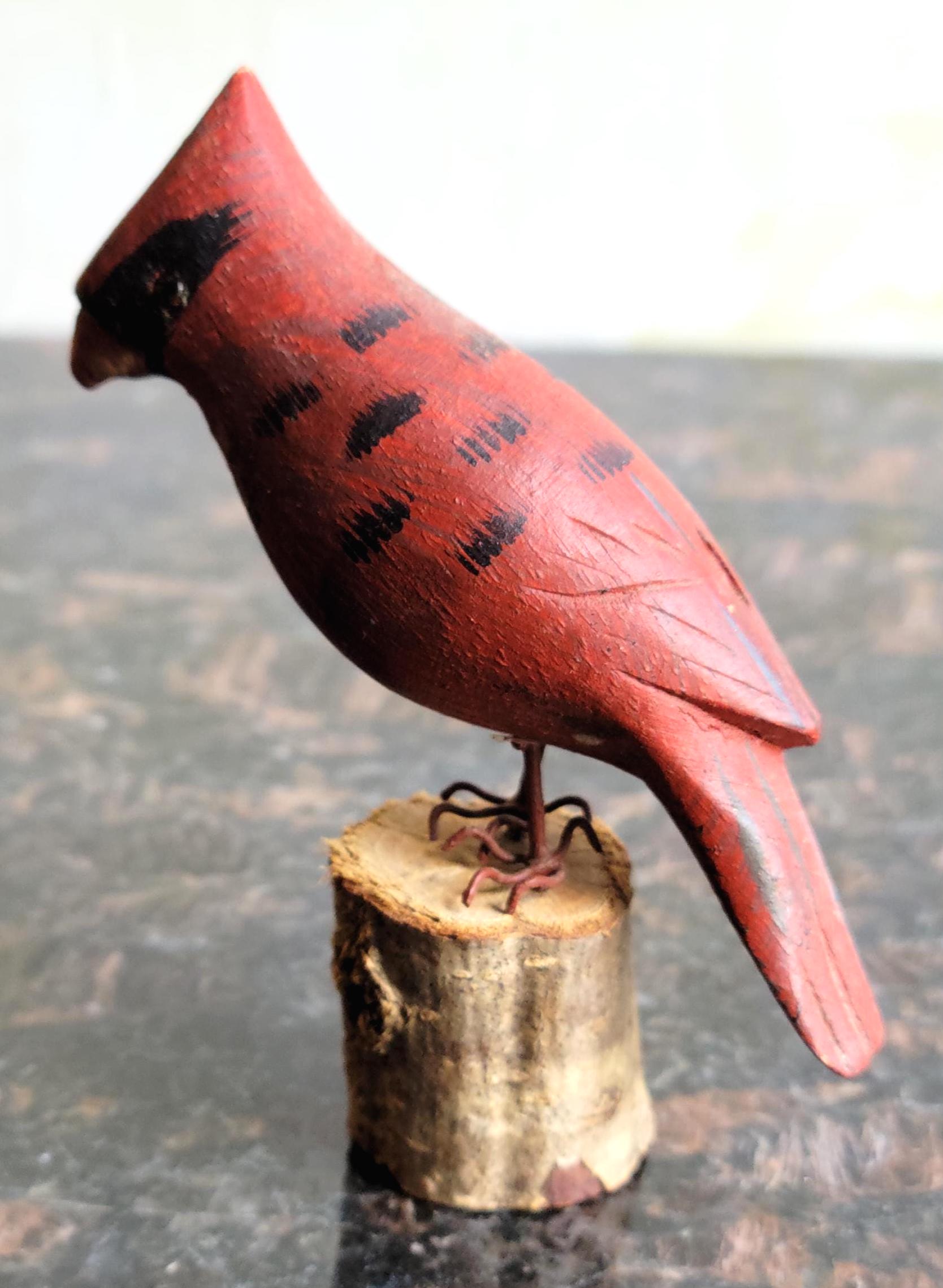 Red Northern Cardinal Figurine - 2pc - Etsy