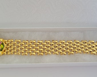Joan River&#39;s gold plated retired vintage, panther style, bracelet