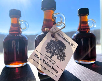 Pure Black Walnut Syrup, Made in Wisconsin/ Birthday, Gift, Father, Mother, Men, Women, Friend, Wedding, Bridal, Shower