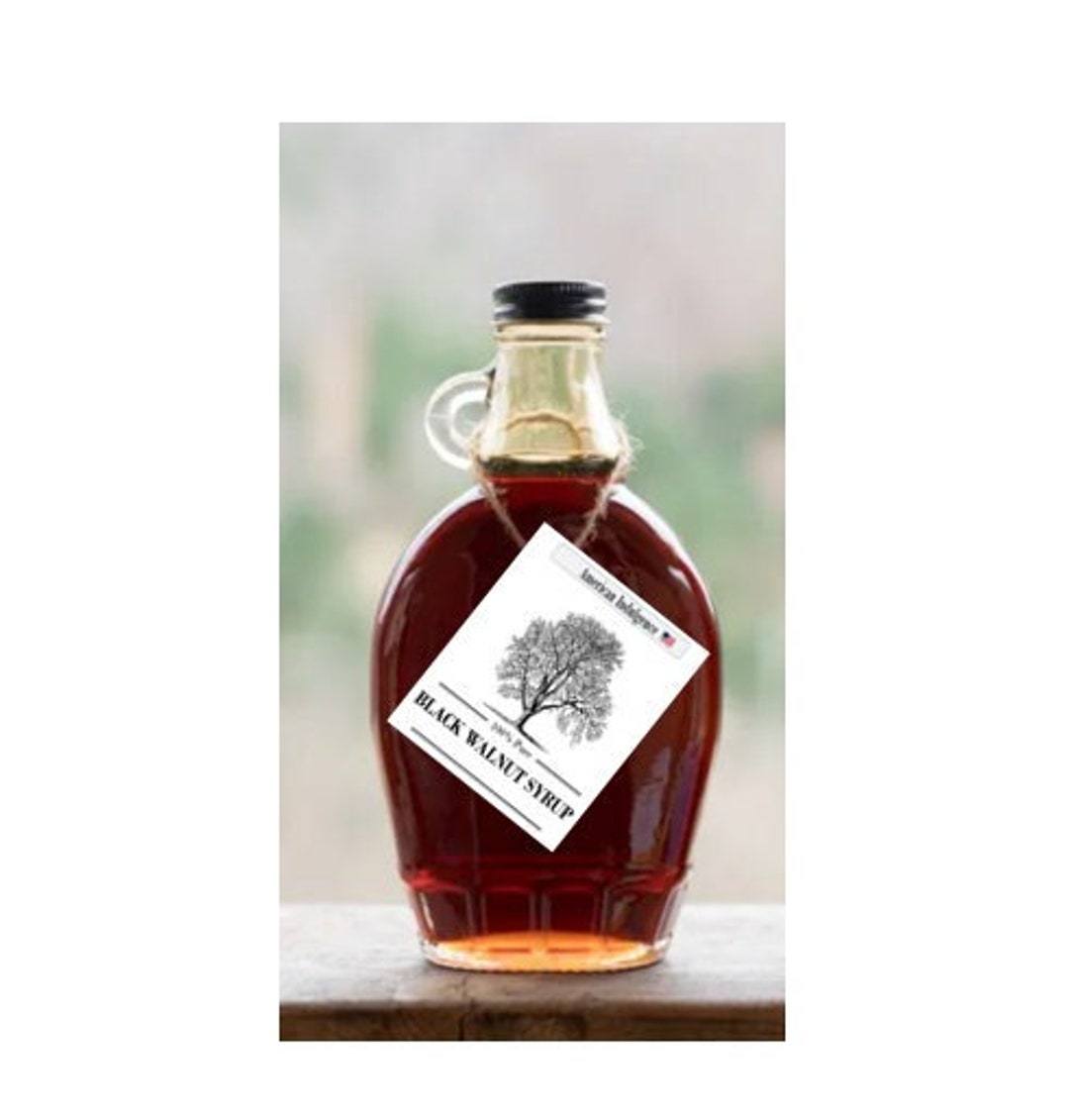 100 Natural Black Walnut Syrup 8 Fl. Oz. Bottle Made in Etsy