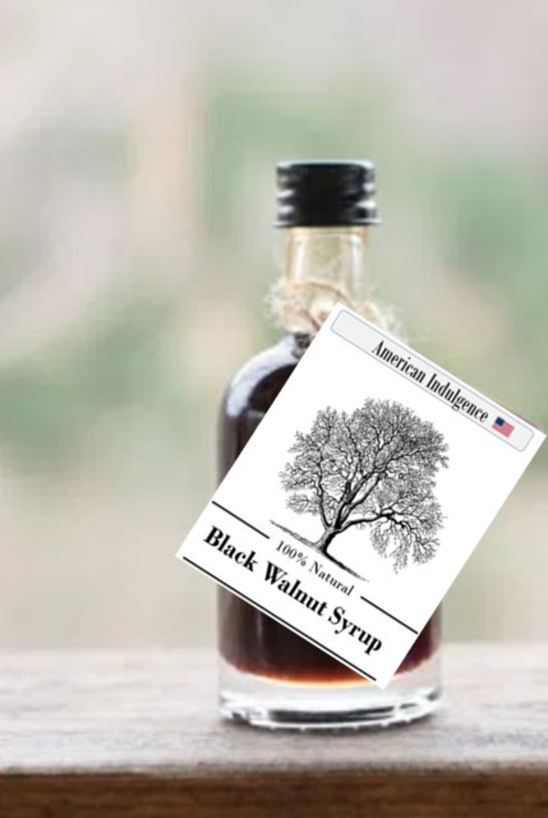 100 Natural Black Walnut Syrup 1.75 Fl. Oz. Bottle Made in Etsy