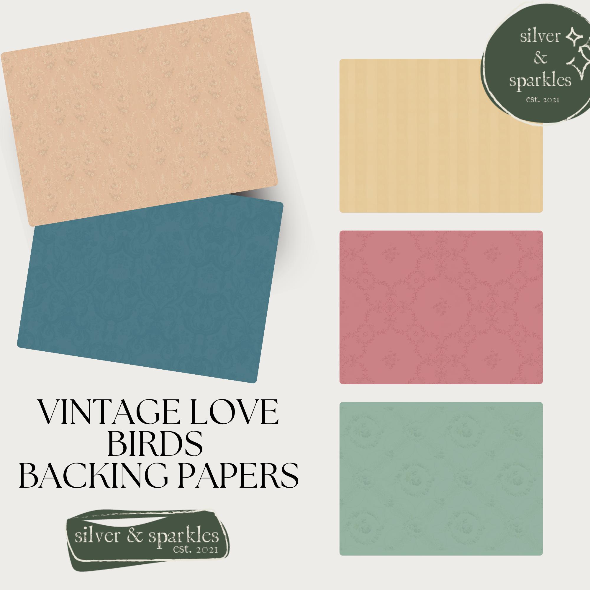 Vintage Love Birds Junk Journal Kit: Printed Paper Pack - Etsy