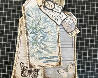 Set of Three Large Junk Journal Tags (Set 4)