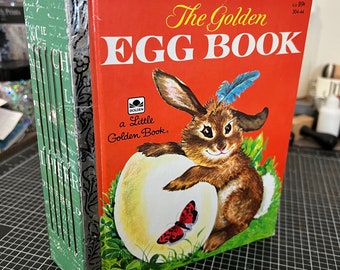 Handmade Junk Journal made with "The Golden Egg Book" Little Golden Book *1975*