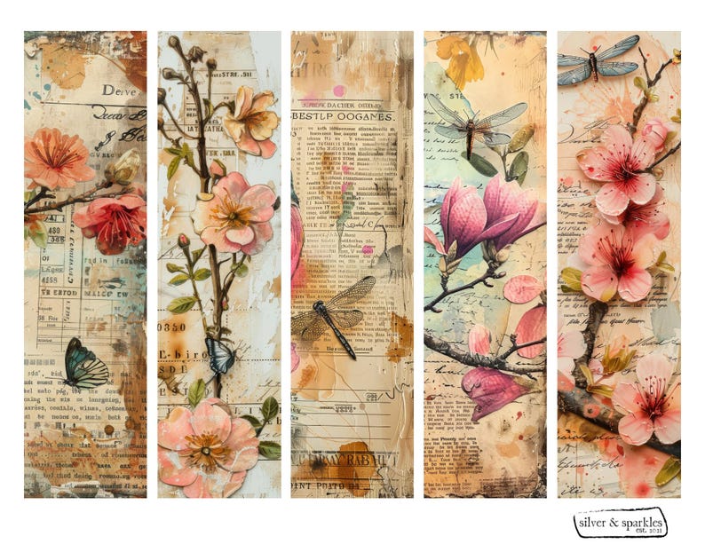 Vintage Love Birds Junk Journal Kit: Printed Paper Pack - Etsy