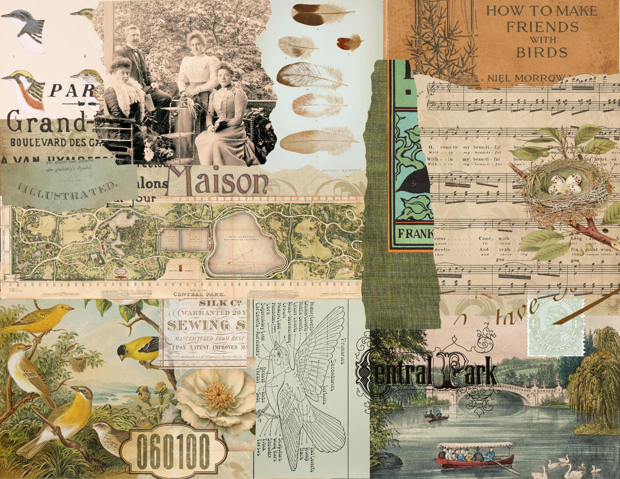 Collage Papers No1! Digital Papers & Ephemera Printable - Etsy
