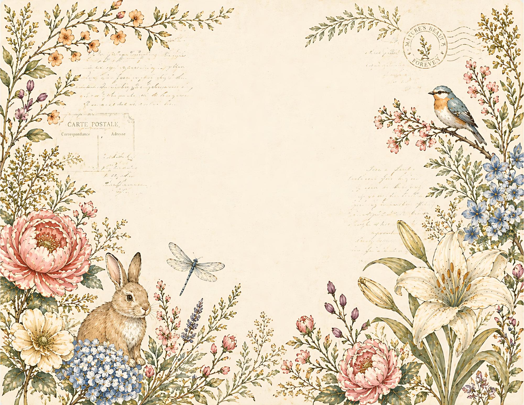 Garden Whispers Junk Journal Kit Printed & Shipped | Vintage Floral ...