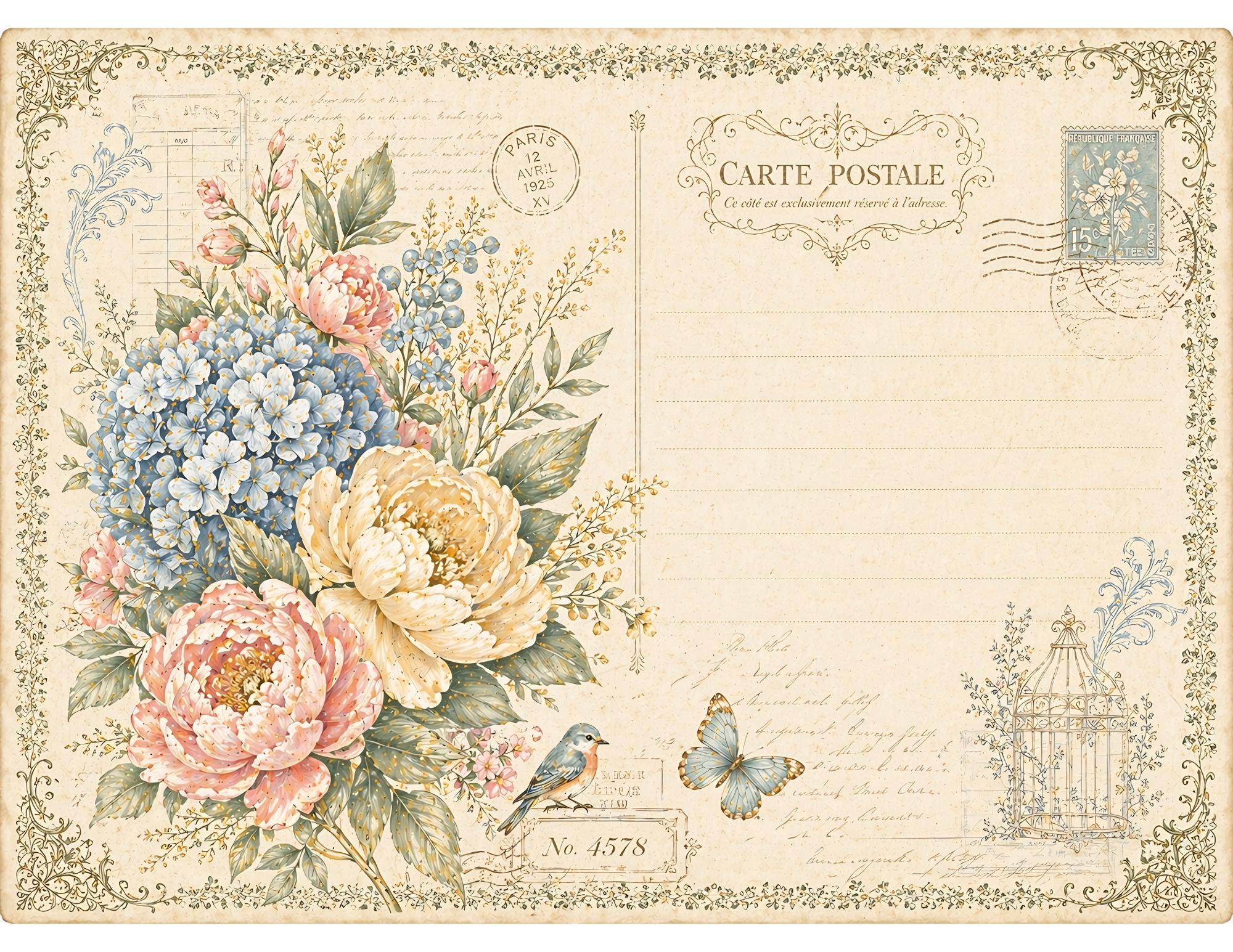 Garden Whispers Junk Journal Kit Printed & Shipped | Vintage Floral ...