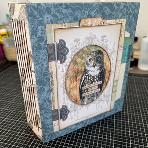 OWL Themed Handmade Junk Journal! One-of-a-kind and Extra Special!