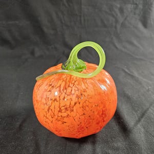 Orange Glass Pumpkin