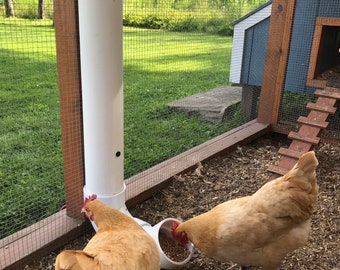 PVC Pipe Chicken Feeder Plans