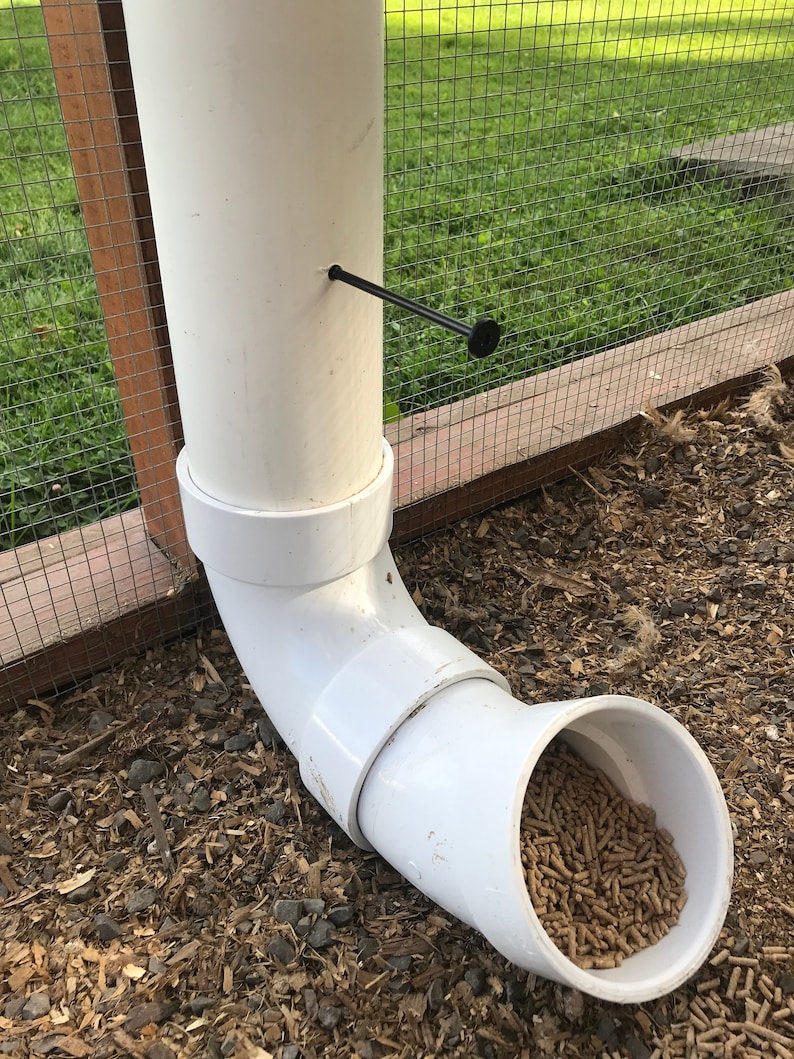 PVC Pipe Chicken Feeder Plans Etsy