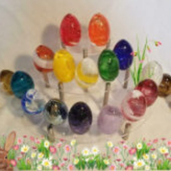 Glass Easter Eggs Etsy