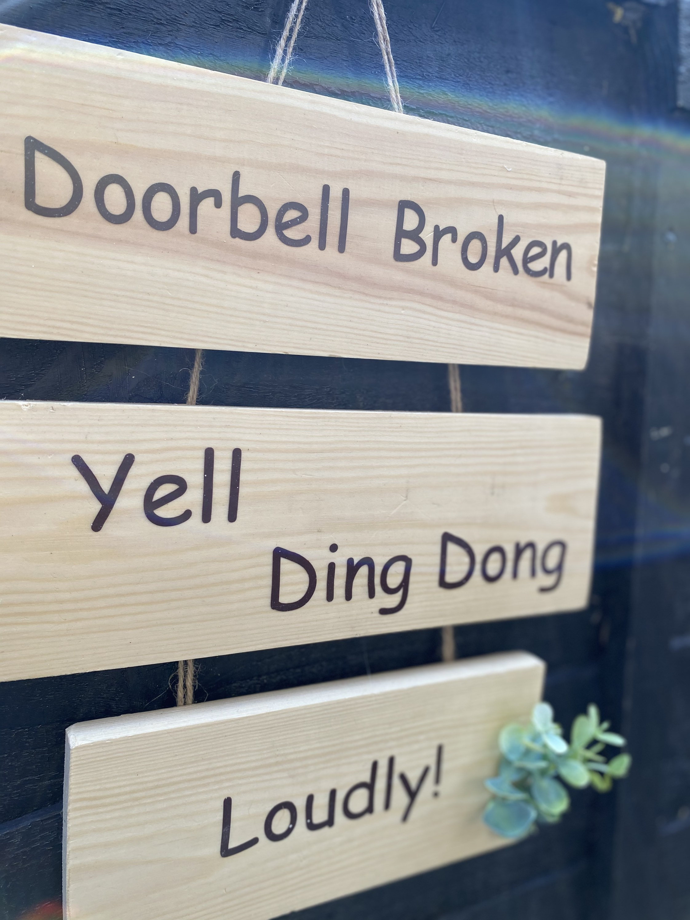 Funny Sign doorbell not working Etsy