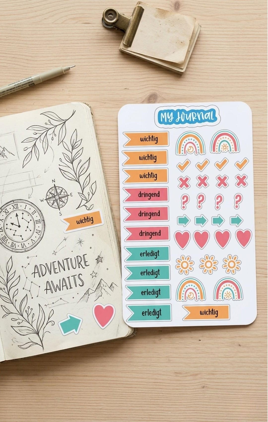 Creative Planner Stickers Pastel – Large Sticker Sheet for Organization ...