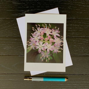 Lírio de madeira salpicado elegante de <br> Entrega Rápida? Cartão floral | Cartões Botânicos | Cartões em branco | Cartão de aniversário | Cartões de notas de lírio