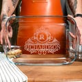 Family Name Casserole Baking Dish, Personalized Glass Casserole Dish, Engraved Baking Dish, Housewarming Gift, Kitchenware Apple Pie Dish