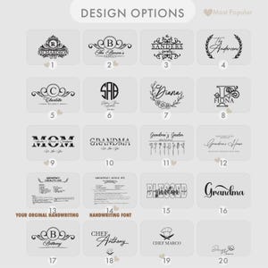 a bunch of different type of logos