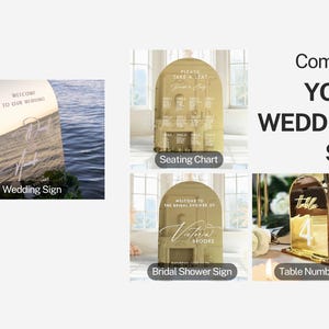 a collage of photos of wedding decorations