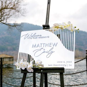 Wedding Welcome Sign Mirror, Acrylic Silver Welcome Sign, Custom Wedding Ceremony Reception Sign, Wedding Fall Decor, Gold Entrance Signage