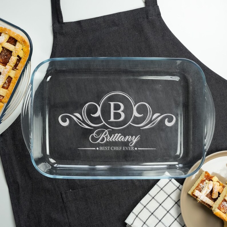 Personalized Engraved Casserole Dish Housewarming Gift, Name Glass ...