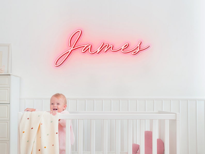 Nursery Neon Sign Name Neon Light Boy & Girl Bedroom CustomKenya