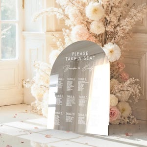 Acryl Hochzeit Sitzplan Zeichen, Silber Spiegel Tisch Sitzplan, Sitzplan Zeichen, Sitzplan Stuhl Plan Sitzplan