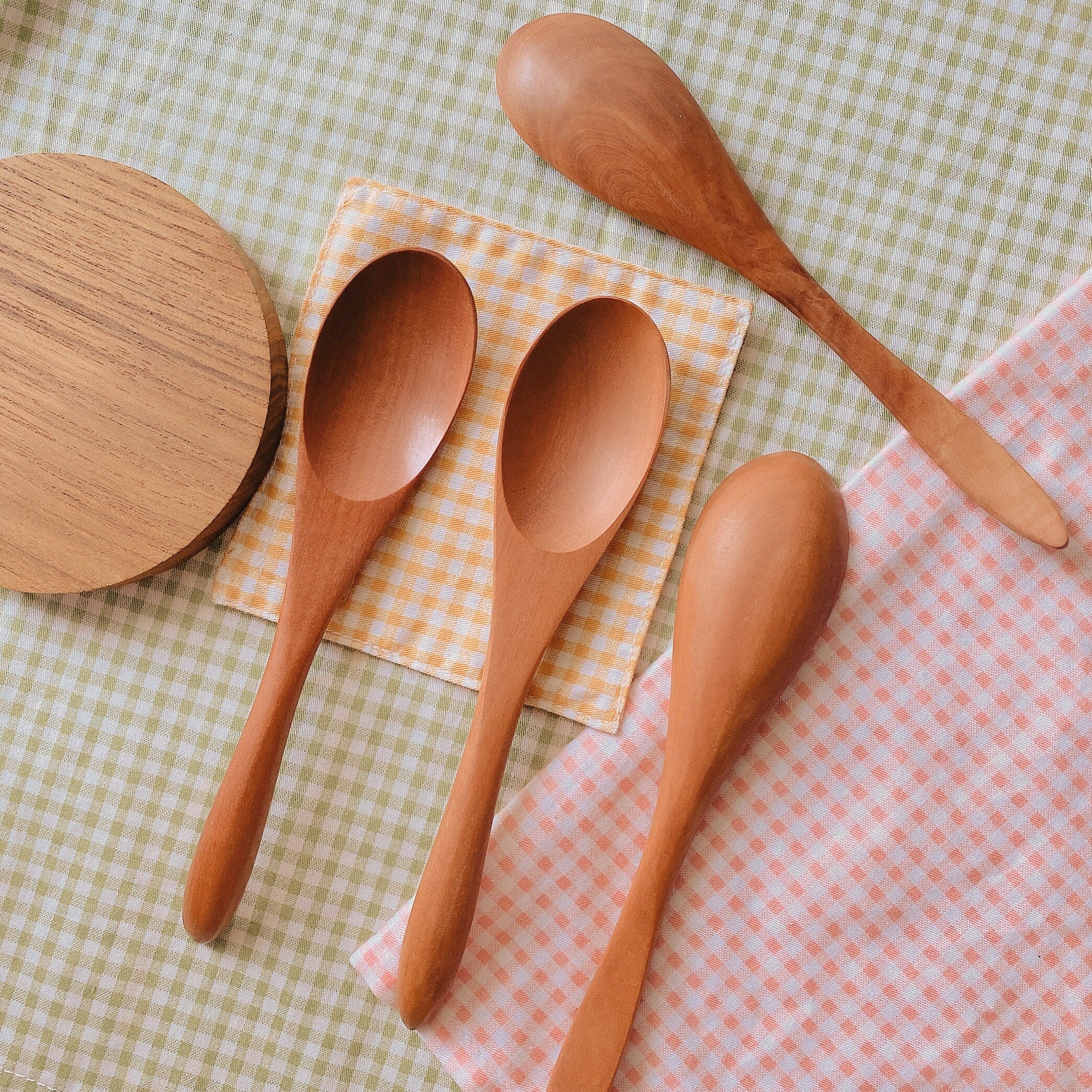 Handmade Korean Style Wooden Cutlery Sapodilla Wood Spoon Etsy