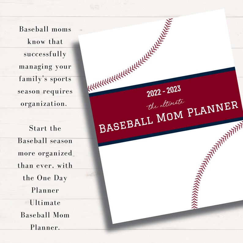 Baseball Mom Planner Printable Sports Mom Planner With 2023 Etsy