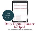 7 Day Daily Digital Planner for Ipad, for Goodnotes or Ipad, with Goal Planner, Daily Self Care Tracker, Gratitude Journal, To Do List