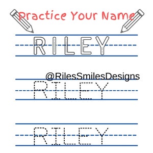 Practice writing name