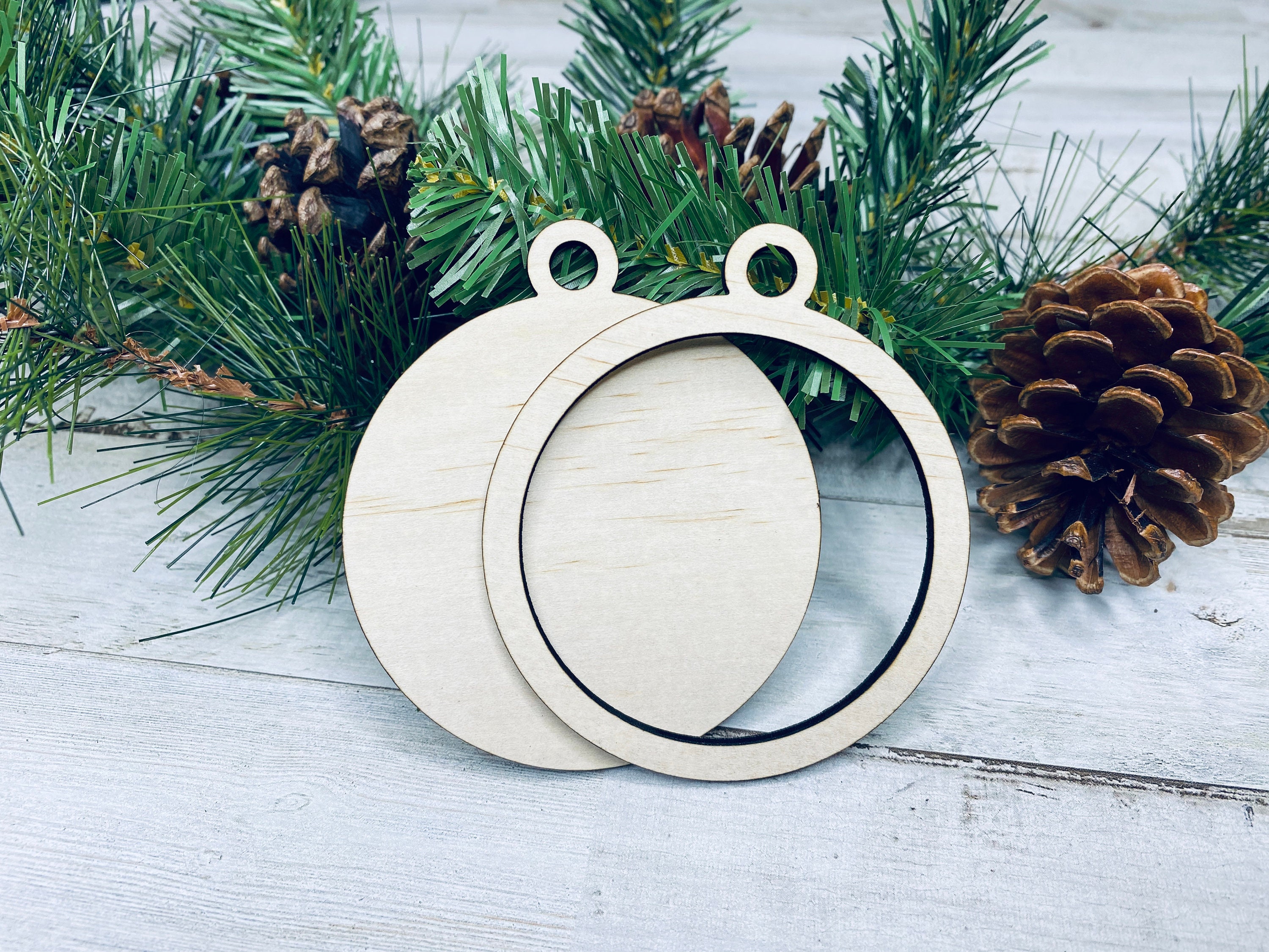 Ornament Template Bundle SVG Download Christmas Blank - Etsy