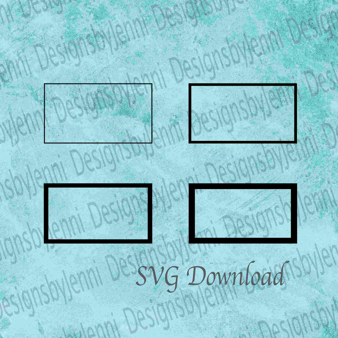 Rectangle Frame Bundle SVG File, Rectangle Frame in Different Thickness