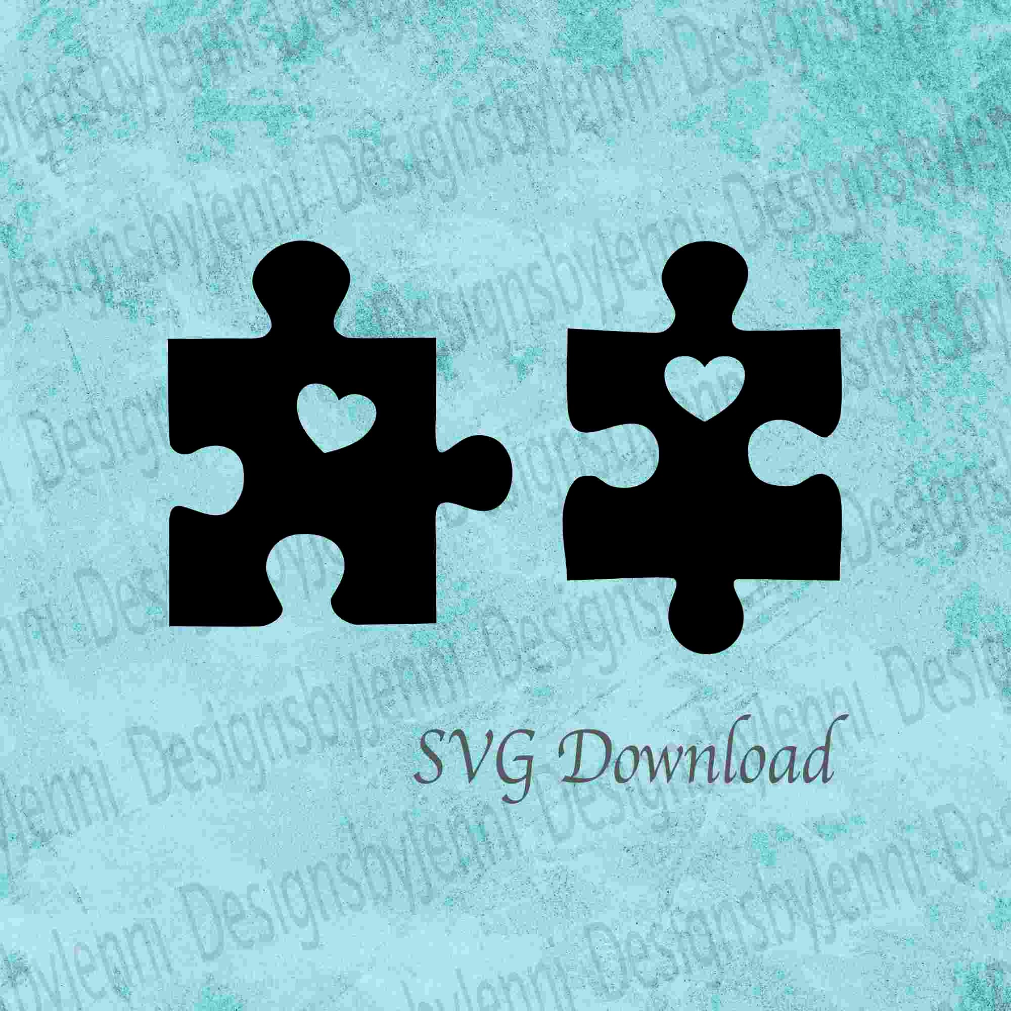 Puzzle Piece Bundle SVG File Autism Awareness Puzzle Bundle | Etsy