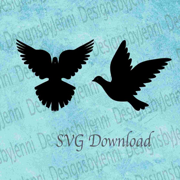 Dove Bundle SVG File, Instant Download Dove SVG for Cricut, Dove Art File, Dove SVG, Dove Digital Download