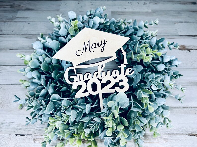 2023 Graduation Cake Topper Bundle SVG File Personalized Etsy Australia