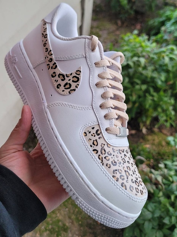 Cheetah Leopard Print Custom Nike Air Force 1, Beige Sneakers, Animal Print  Shoes, Custom Air Forces, Cute Air Force 1, Open Commissions - Etsy