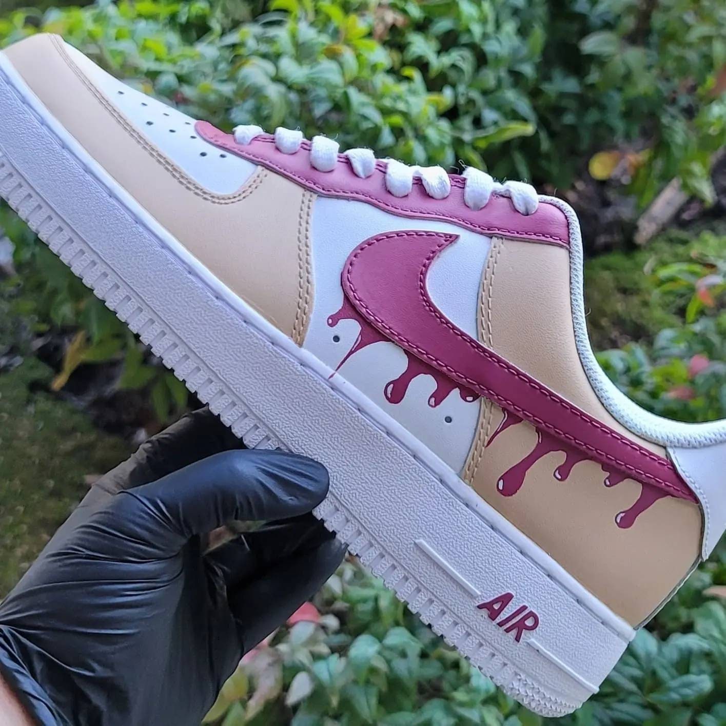 Custom Drip Swoosh Air Force 1s Custom Drip Air Forces 