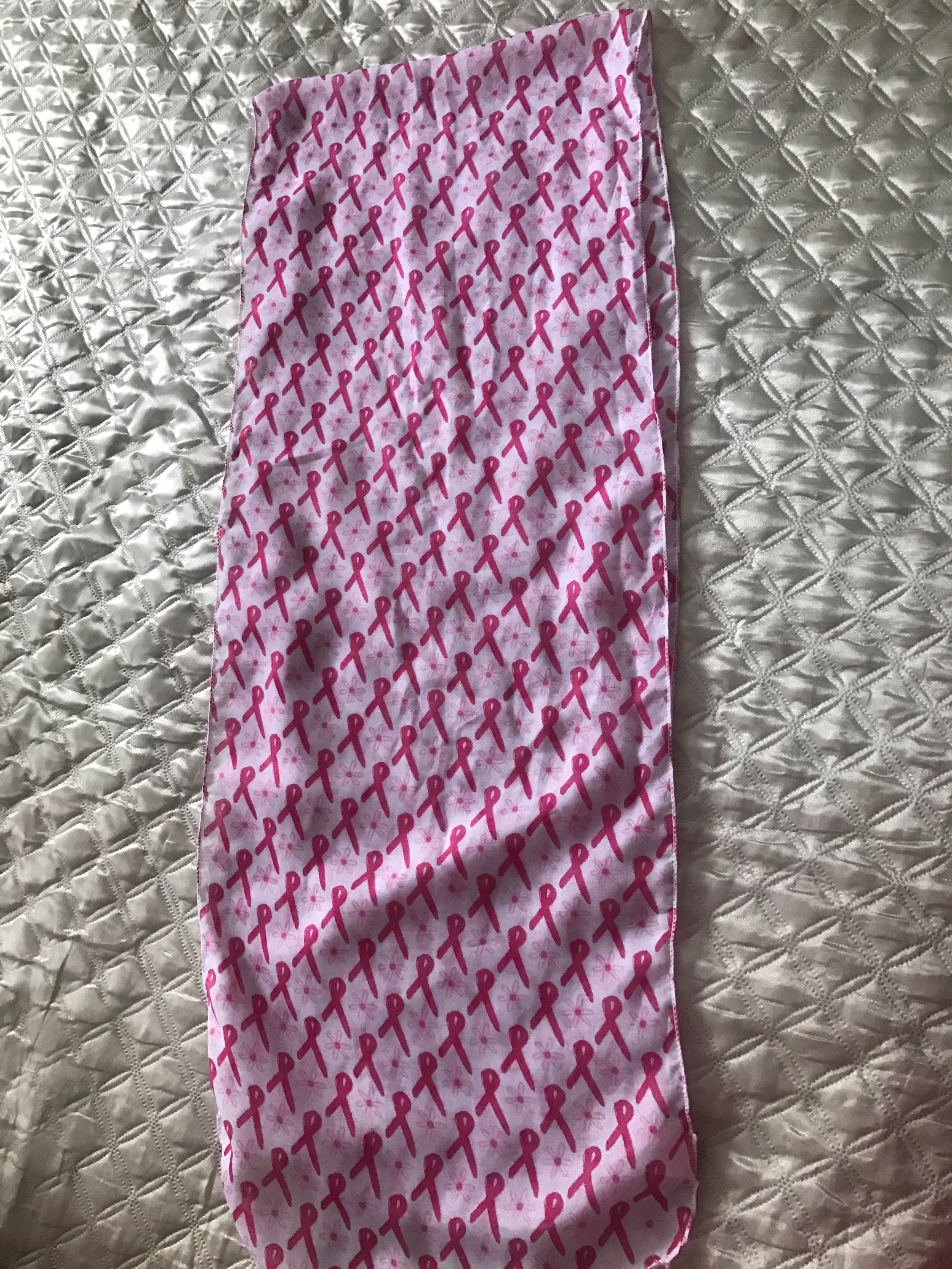 Breast Cancer Awareness Scarf | Etsy