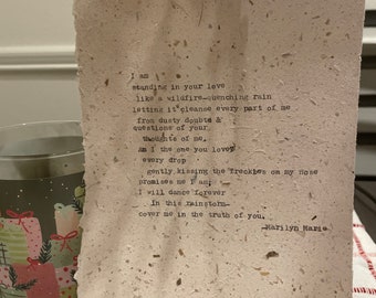 Original typewritten poem