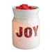 Wax Melt and Candle Warmer- JOY- Comes With handcrafted One Soy Wax Melt- Holiday Season Wax warmer 