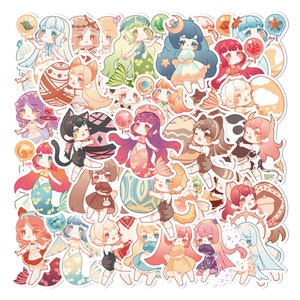 Cute Girls Stickers Pack | Cute Girls stickers | Hand Draw Girls Sticker | Laptop Decals | Waterproof sticker | planner sticker