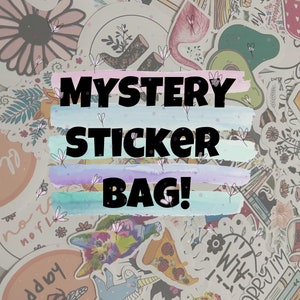 Mystery stickers pack | 50 PCS Sticker pack | Blind Box | Vinyl Stickers | Custom sticker pack | WaterProof  sticker | Grab Bag