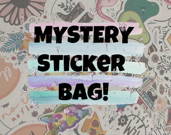 Mystery stickers pack | 50 PCS Sticker pack | Blind Box | Vinyl Stickers | Custom sticker pack | WaterProof  sticker | Grab Bag