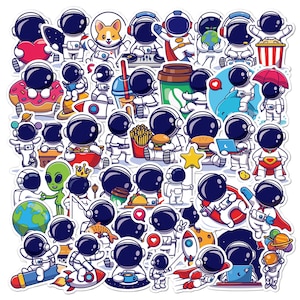 Astronaut Sticker Pack | Space Sticker | Astronaut Decal Laptop Sticker |  Sticker Pack | Planner Sticker| Vinyl Sticker