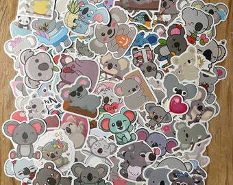 Koala Stickers Pack | Cute Koala Sticker | Animal Sticker| Cute Sticker | Planner Sticker| Vinyl Sticker | Cool Sticker